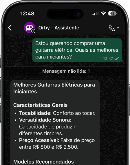 Orby no WhatsApp - tela 3