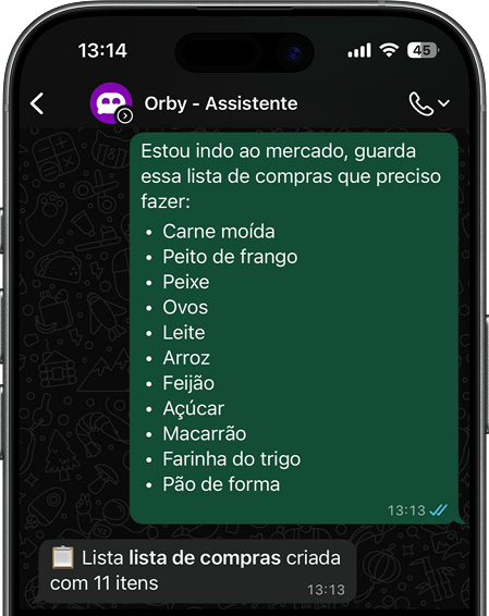 Orby no WhatsApp - tela 4